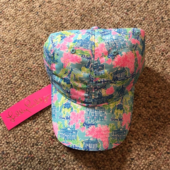 ๐ Lilly Pulitzer Run Around Hat โค๏ธ DC - Picture 2 of 13